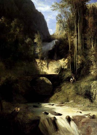 Karl Blechen Gorge at Amalfi china oil painting image